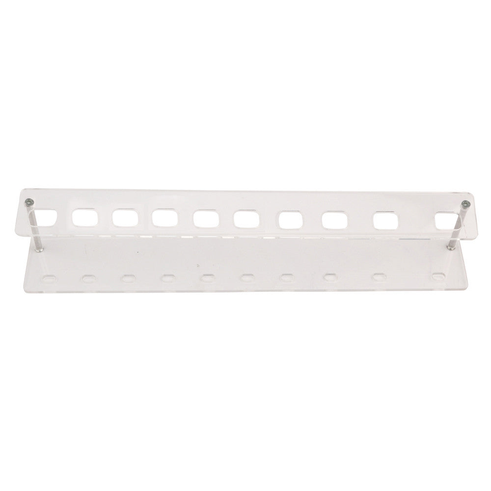 10 PCS Brush Storange Place Organizer Clear Acrylic 10 Lattices Cosmetic Shelf for Makeup brushes