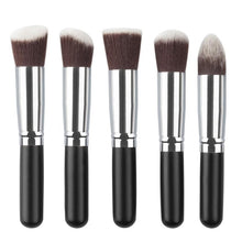100% Brand new and high quality 10PCS Cosmetic Makeup Brush Brushes Set Foundation Powder Eyeshadow+1 PC Sponges Anne