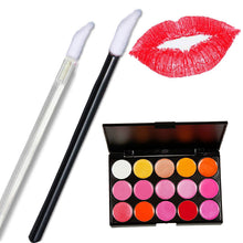 100 Pcs Disposable Lipstick Lip Brush + 15 Colour Contour Kit Makeup Lipstick Concealer Camouflage Neutral Palette