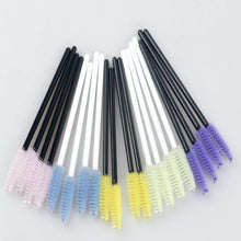 100 Pieces Multicolor Disposable Eyelash Mascara Brushes Makeup Brush Kit hard plastic Material eye makeup tools 2017 Anne