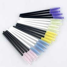 100 Pieces Multicolor Disposable Eyelash Mascara Brushes Makeup Brush Kit hard plastic Material eye makeup tools 2017 Anne