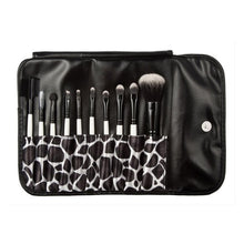 100% new and high quality! 10pcs Stone Pattern Markings Cosmetic Makeup Brush Brushes Set Kit brosse cheveux Anne