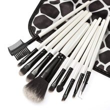 100% new and high quality! 10pcs Stone Pattern Markings Cosmetic Makeup Brush Brushes Set Kit brosse cheveux Anne