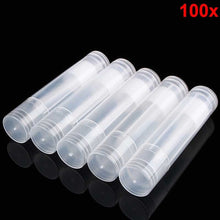 100PCS Cosmetic DIY Empty Chapstick Lip Gloss Lipstick Balm Tube with Caps Container Lip