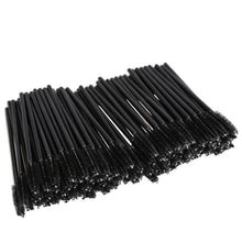 100Pcs One-Off Disposable Eyelash Brush Mini Mascara Wand Applicator Makeup