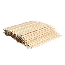 100pcs Nail Art Orange Wood Stick Cuticle Pusher Remover for Manicures