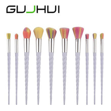 10PCS MINI Make Up Foundation Eyebrow Eyeliner Blush Cosmetic Concealer Brushes Suitable for professional use or home use 2017