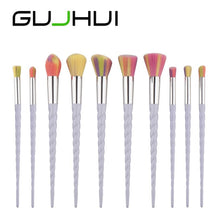 10PCS MINI Make Up Foundation Eyebrow Eyeliner Blush Cosmetic Concealer Brushes Suitable for professional use or home use 2017