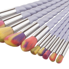 10PCS MINI Make Up Foundation Eyebrow Eyeliner Blush Cosmetic Concealer Brushes Suitable for professional use or home use 2017