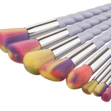 10PCS MINI Make Up Foundation Eyebrow Eyeliner Blush Cosmetic Concealer Brushes Suitable for professional use or home use 2017