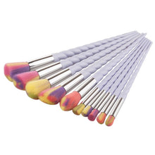 10PCS MINI Make Up Foundation Eyebrow Eyeliner Blush Cosmetic Concealer Brushes Suitable for professional use or home use 2017