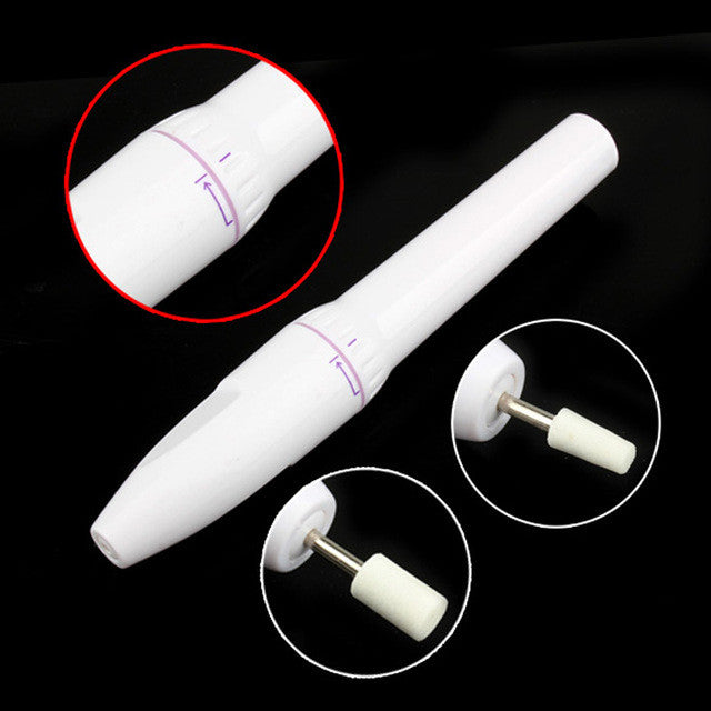 10PCS Sanding Nail File Glitter + Nail Art Care Tips Electric Manicure Toe Drill Buffing Tool