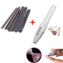 10PCS Sanding Nail File Glitter + Nail Art Care Tips Electric Manicure Toe Drill Buffing Tool