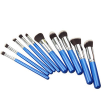 10PCS Synthetic Make Up Brush Set Cosmetics Foundation Blending Blush Eyeliner Face Powder Brush Makeup Brush Kit