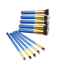 10PCS Synthetic Make Up Brush Set Cosmetics Foundation Blending Blush Eyeliner Face Powder Brush Makeup Brush Kit