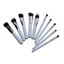 10PCS Synthetic Make Up Brush Set Cosmetics Foundation Blending Blush Eyeliner Face Powder Brush Makeup Brush Kit