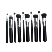 10PCS Synthetic Make Up Brush Set Cosmetics Foundation Blending Blush Eyeliner Face Powder Brush Makeup Brush Kit