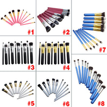 10PCS Synthetic Make Up Brush Set Cosmetics Foundation Blending Blush Eyeliner Face Powder Brush Makeup Brush Kit