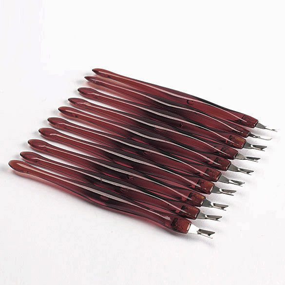 10Pcs Cuticle Trimmer Pusher Remover Manicure Pedicure Care Nail Beauty