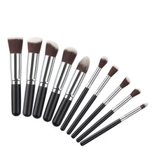 10Pcs Mini Cosmetic Makeup Tool Brushes Set Powder Eyeshadow Blush Brush Cosmetics Kit 6 Colors
