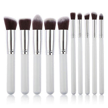 10Pcs Professional Women Cosmetic Brushes Set Powder Eyeshadow Foundation Face Blushes New Makeup Beauty Kits Tools