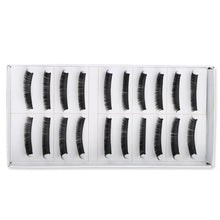 10pair Makeup Party False Eyelashes Eye Lashes + Auxiliary Clip Tweezers Stainless Tools