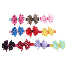 10pcs Dot Elastic Hair Bands Cute Bowknot Hair Elastic Girls Accessories Korean Hair Accesories Elastique Cheveux#121