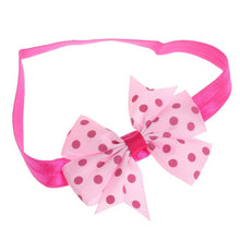 10pcs Dot Elastic Hair Bands Cute Bowknot Hair Elastic Girls Accessories Korean Hair Accesories Elastique Cheveux#121