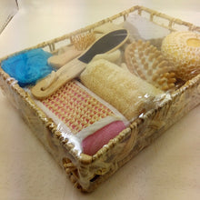 10pcs Exfoliating SPA Clean Body Showering Body Wash Bath Ball Massage Comb Sponge Pumice Stone Box Set