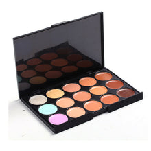 11pcs Makeup Brush Set Cosmetics Tools Powder Blush Make Up Brushes+15 Concealer Camouflage Facial Cream Neutral Palette