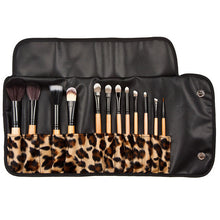 12pcs Professional Brush Eyeshadow Eyebrow Cosmetic Tool Brushes Leopard Powder Concealer Fashion Beauty Makeup Tools