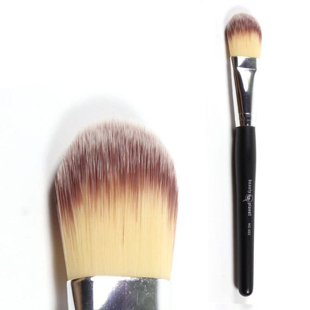 13.5cm Synthetic Hair Wood Material Makeup Brushes Powder Concealer Blush Liquid Foundation Make up Brush rosto szczotka Anne