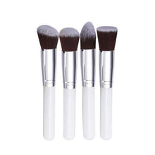 15.5*8*2 4 Pcs Synthetic Kabuki Flat Foundation Brush Makeup Cosmetic Brushes white makeup brush set Anne