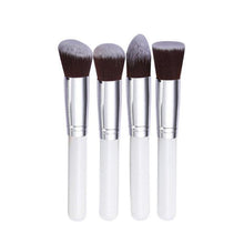 15.5*8*2 4 Pcs Synthetic Kabuki Flat Foundation Brush Makeup Cosmetic Brushes white makeup brush set Anne