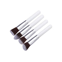 15.5*8*2 4 Pcs Synthetic Kabuki Flat Foundation Brush Makeup Cosmetic Brushes white makeup brush set Anne