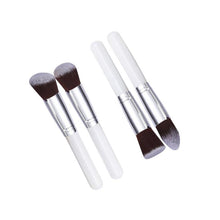 15.5*8*2 4 Pcs Synthetic Kabuki Flat Foundation Brush Makeup Cosmetic Brushes white makeup brush set Anne