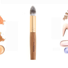 15.5cmX3cm Synthetic Hair Wood Makeup Brushes Powder Concealer Blush Liquid Foundation Makeup Brush Anne