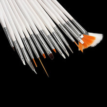 15 Pcs Nail Art Tips Design Paint Dot Draw Pen Brush Decoration Nail Kits white