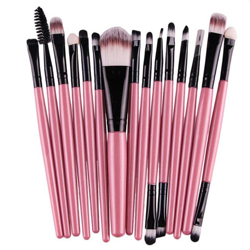 15pcs Makeup brushes Professional Eyebrow Blusher Foundation Cosmetic Make up brush set Maquiagem