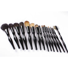 15pcs New Fashion Professional Curves Makeup Brushes Set Foundation Blusher Powder Eyeliner Brush