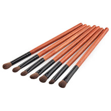 16.5*4*0.7 cm Horse hair 7Pcs Cosmetic Eyebrow Eyeshadow Brush Makeup Brush Sets Kits Tools trousse Anne