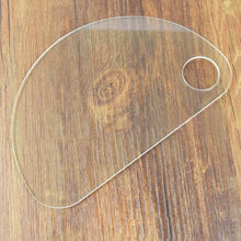 16cmX10.5cm 1set Stainless steel Material Nail Art Palette Cosmetic Mixing Palette Set Ring Manicure Nail Tool Anne