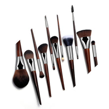 17.5*12*3 Best Price! 11 PCs Pure Handmade Makeup Brushes Powder Concealer Eyebrow Eyeliner Blush Brush Anne