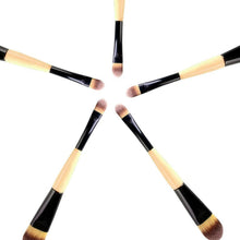 17.5cm Women Synthetic Hair Material Dual Ended Concealer foundation Eye Shadow Makeup Brush Anne