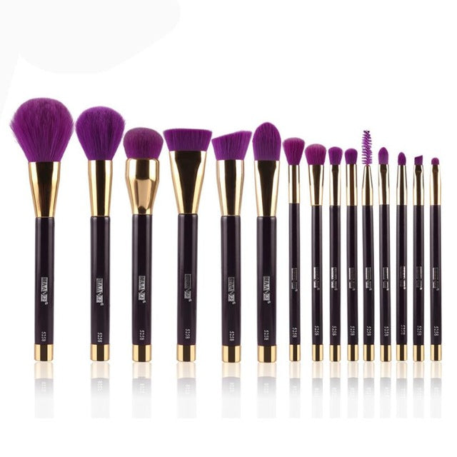 18 * 16 * 4 Very popular 15PCS Cosmetic Makeup Brush Makeup Brush Eyeshadow Brush kwasten set 2017 Anne