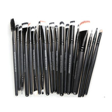 18.5cm-13.2cm/7.28"-5.20"(Approx.) Nylon Material 20 Pcs Pro Makeup Set Powder Foundation Eyeshadow Eyeliner Lip Cosmetic Brush
