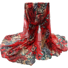 180cmX90cm 2016 Women Scarves Print 6 Color Voile New Scarves Long Stoles Wraps Shawl Scarf Women Bufandas Mujeres Foulard Femme