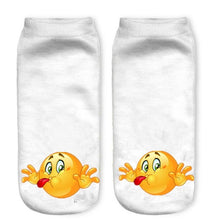 1Pair Wink 3D Boat Socks Digital Print Unisex Couple Breathable Stretchy Socks 2016 happy socks Lover Gifts#3530
