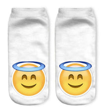 1Pair Wink 3D Boat Socks Digital Print Unisex Couple Breathable Stretchy Socks 2016 happy socks Lover Gifts#3530