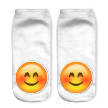 1Pair Wink 3D Boat Socks Digital Print Unisex Couple Breathable Stretchy Socks 2016 happy socks Lover Gifts#3530